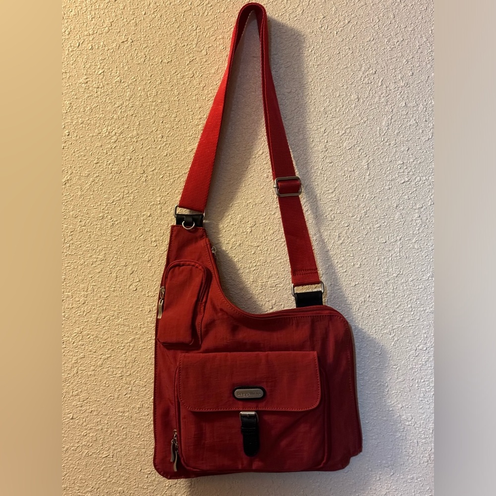 Baggallini Nylon Sling Crossbody - Rust Red - image 1